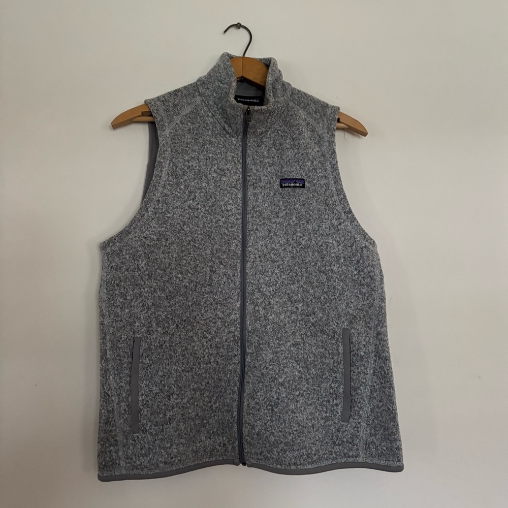 Patagonia Heathered Gray Zip Vest